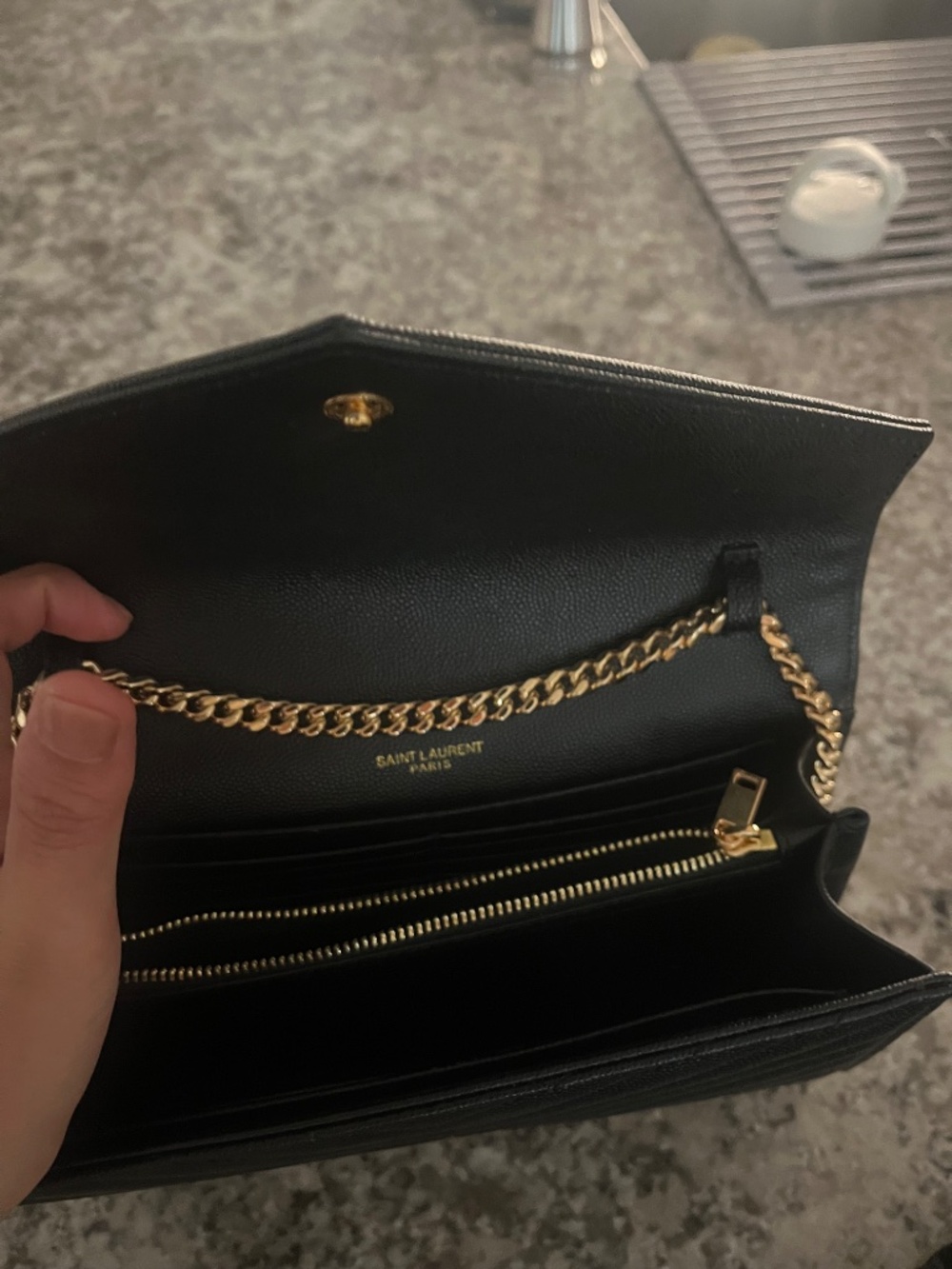 YSL BLACK CROSSBODY BAG - Picture 8 of 12